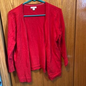 Merona Red Cardigan; Large